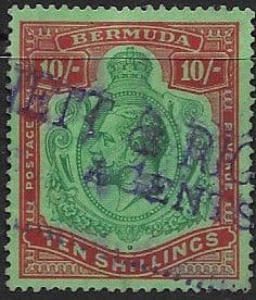 Bermuda 1924 King George V SG 92 Good Used