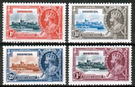 Bermuda 1935 King George V Silver Jubilee Set Fine Mint