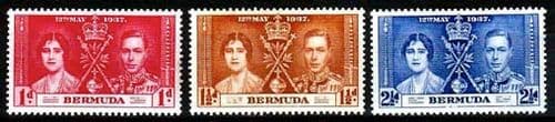 Bermuda 1937 King George VI Coronation Set Fine Mint