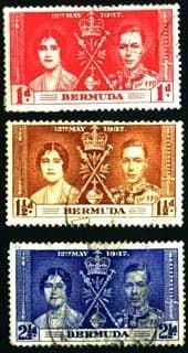 Bermuda 1937 King George VI Coronation Set Fine Used
