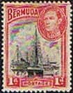 Bermuda 1938 King George VI SG 110a Hamilton Harbour Fine Mint