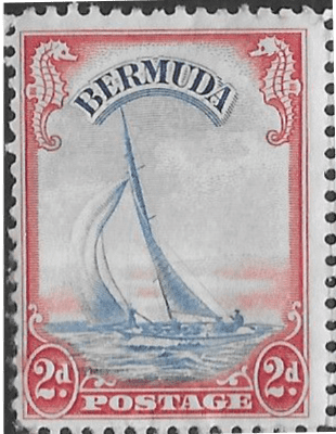 Bermuda 1938 King George VI SG 112a Yacht Lucie Fine Used