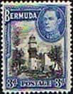 Bermuda 1938 King George VI SG 114a St Davids Lighthouse Fine Mint