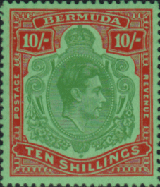 Bermuda 1938 King George VI SG 119f Fine Mint