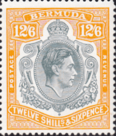 Bermuda 1938 King George VI SG 120e Fine Mint