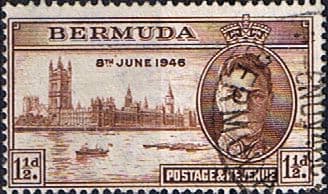Bermuda 1946 King George VI Victory SG 123 Fine Used
