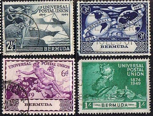 Bermuda 1949 Universal Postal Union Set Fine Used