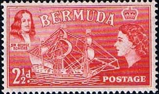 Bermuda 1953 Queen Elizabeth SG 139 Sir George Somers and Sea Venture Fine Mint