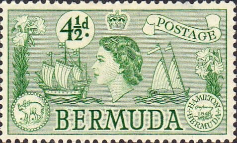 Bermuda 1953 Queen Elizabeth SG 142 Sea Venture Fine Mint
