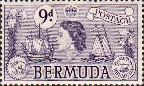 Bermuda 1953 Queen Elizabeth SG 143b Sea Venture Fine Mint