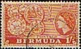 Bermuda 1953 Queen Elizabeth SG 144 Early Bermuda Coins Fine Used
