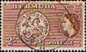 Bermuda 1953 Queen Elizabeth SG 146 Arms of St Georges Fine Used