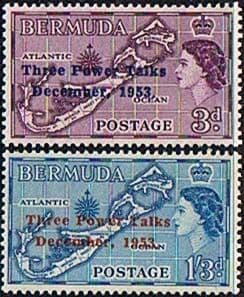 Bermuda 1953 Three Power Talks Set Fine Mint