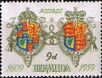 Bermuda 1959 350th Anniv of Settlement SG 161 Fine Mint