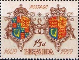 Bermuda 1959 350th Anniv of Settlement SG 162 Fine Mint