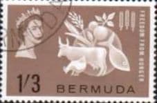 Bermuda 1963 Freedom From Hunger Fine Used