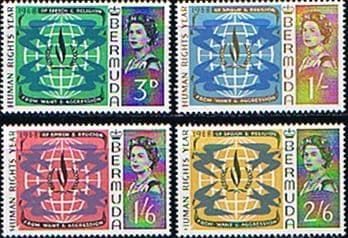 Bermuda 1968 Human Rights Set Fine Mint