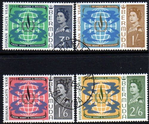 Bermuda 1968 Human Rights Set Fine Used