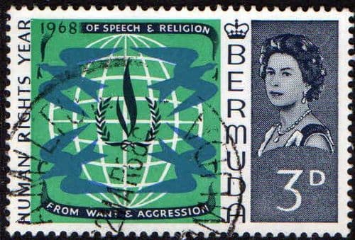 Bermuda 1968 Human Rights SG 212 Fine Used
