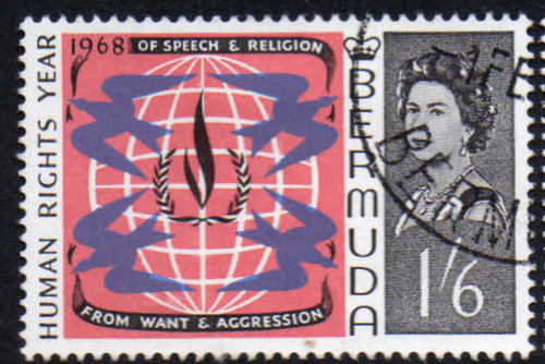 Bermuda 1968 Human Rights SG 214 Fine Used