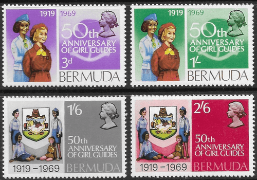 Bermuda 1969 Girl Guides Set Fine Mint