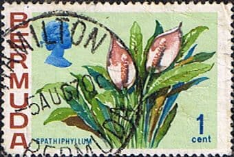 Bermuda 1970 Flowers SG 249 Spathiphyllum Fine Used