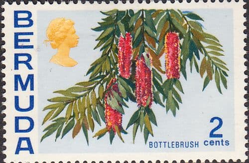 Bermuda 1970 Flowers SG 250 Bottle Brush Fine Mint