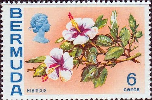 Bermuda 1970 Flowers SG 254 Hibiscus Fine Mint