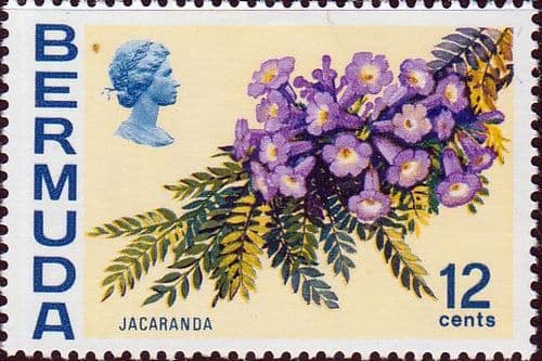 Bermuda 1970 Flowers SG 257 Jacaranda Fine Mint