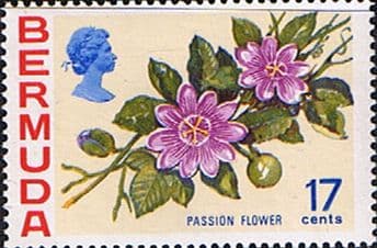 Bermuda 1970 Flowers SG 258a Passion Flower Fine Mint