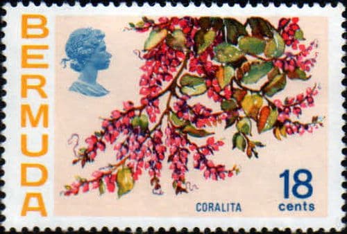 Bermuda 1970 Flowers SG 259 Coralita Fine Mint
