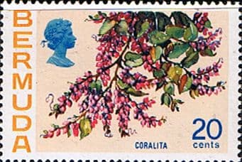 Bermuda 1970 Flowers SG 259a Coralita Fine Mint