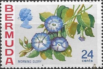 Bermuda 1970 Flowers SG 260 Morning Glory Fine Mint