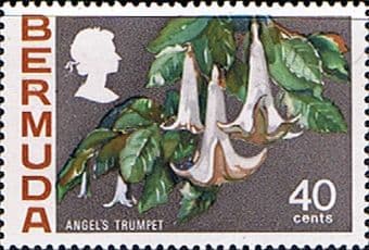 Bermuda 1970 Flowers SG 262a Angel's Trumpet Fine Mint