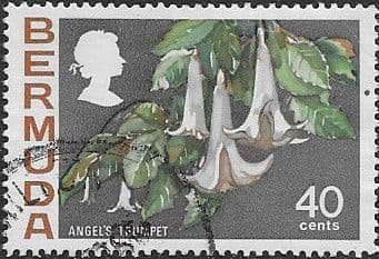 Bermuda 1970 Flowers SG 262a Angel's Trumpet Fine Used