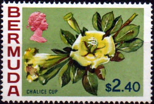 Bermuda 1970 Flowers SG 265 Chalice Cup Fine Mint