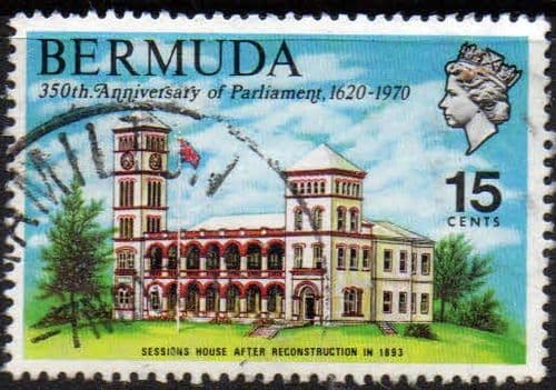 Bermuda 1970 SG 267 Bermuda Parliament Sessions House Fine Used