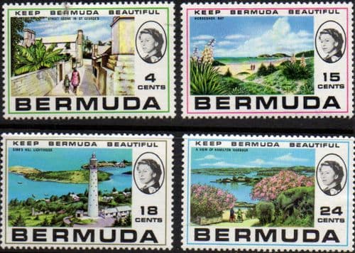 Bermuda 1971 Keep Bermuda Beautiful St Georges Set Fine Mint