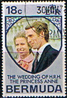 Bermuda 1973 Princess Anne Royal Wedding SG 298 Fine Used
