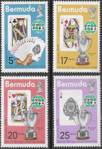 Bermuda 1975 World Bridge Championships Set Fine Mint