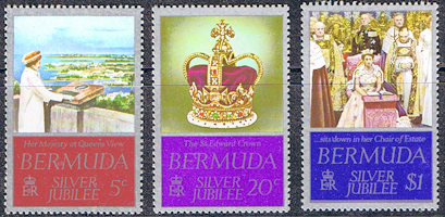 Bermuda 1977 Royal Silver Jubilee Set Fine Mint