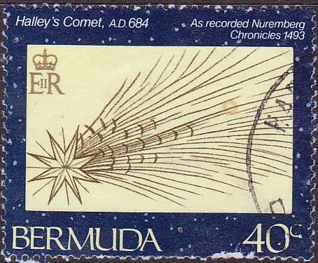 Bermuda 1985 Halley's Comet SG 504 Fine Used