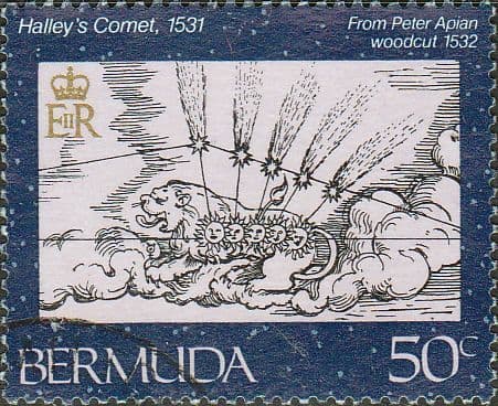 Bermuda 1985 Halley's Comet SG 505 Fine Used
