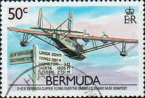 Bermuda 1987 U.S.A. Air Service SG 551 Fine Used