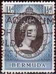 Bermuda Queen Elizabeth II 1953 Coronation Fine Used