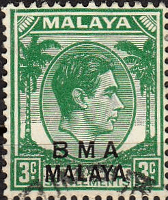 BMA 1945 SG 4 3c Yellow Green Fine Used
