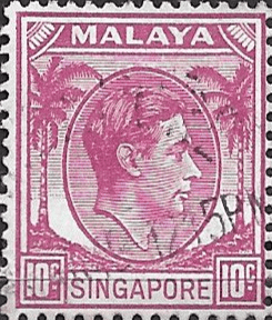 BMA 1945 SG 8c 10c Magenta Fine Used