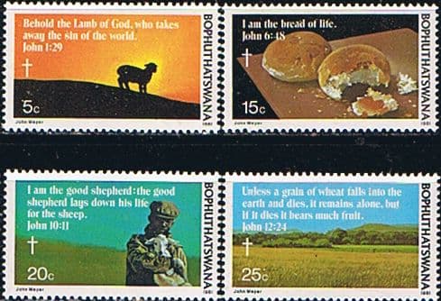 Bophuthatswana 1981 Easter Set Fine Mint