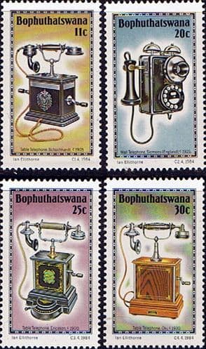 Bophuthatswana 1984 History of the Telephone Set Fine Mint