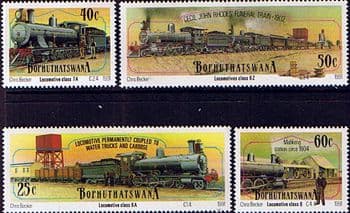 Bophuthatswana 1991 Trains Steam Locomotives Set Fine Mint